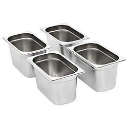 vidaXL Récipients Gastronorm 4 pcs