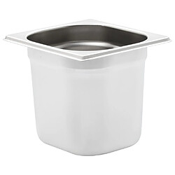 Avis vidaXL Récipients Gastronorm Acier Inox