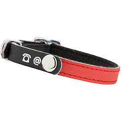 Bobby Collier Pour Chat Cuir Rouge