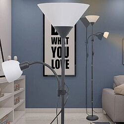 VidaXL Lampadaire Noir