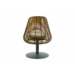 Avis Lumisky Lampe de table sans fil rotin LED blanc chaud/blanc dimmable BOHEME H 25 cm