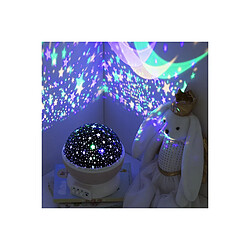 Atmosphera Veilleuse projecteur rotative étoile - Gris pas cher
