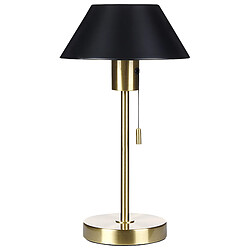 Beliani Lampe à poser Caparo - Noir-Doré