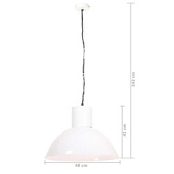 VidaXL Lampe suspendue - Blanc pas cher