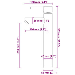 vidaXL Lavabo - Noir pas cher