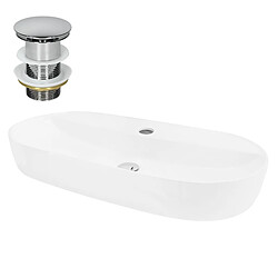 ML-Design Lavabo 80x40 - Blanc