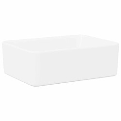 VidaXL Lavabo céramique 40x30 cm - Blanc