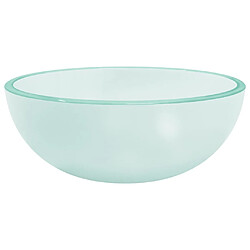 vidaXL Lavabo Verre trempé Ø 30 cm