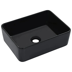 VidaXL Lavabo Rectangulaire - Céramique Noir