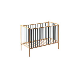 Combelle Lit bébé Remi - Bleu gris