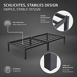 ML-Design Lit métal - Noir