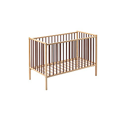 Combelle Lit bébé évolutif en bois - Rose poudre