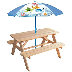Fun house Table pique-nique enfant - Marron