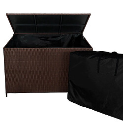 Monstershop Coffre de rangement de jardin - Marron