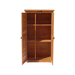 Avis Habitat Et Jardin Armoire de jardin [ ]Space[ ] - 87 x 46.5 x 160 cm - Marron