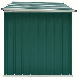 Avis Helloshop26 Coffre de rangement jardin acier - Vert