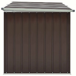 Acheter Helloshop26 Coffre de jardin acier galvanisé - Marron