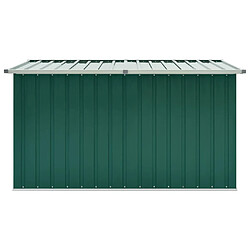 Helloshop26 Coffre de rangement jardin acier - Vert