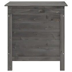 Acheter vidaXL Boîte de rangement bois sapin massif - Anthracite