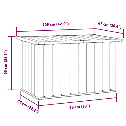VIDAXL Boîte de rangement jardin - Vert pas cher