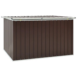 Avis Helloshop26 Coffre de jardin acier galvanisé - Marron