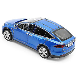 Voiture miniature Tesla Model X90 - Bleu
