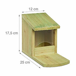 Relaxdays Mangeoire pour écureuil - Vert