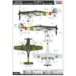 Hobby boss maquette avion Ta 152 C-11 1/48