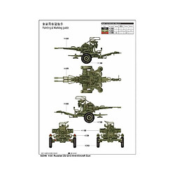 Avis Trumpeter maquette canon ZU-23-2 1/35