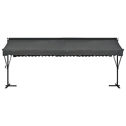 Helloshop26 Auvent sur pied 600 x 300 cm - Anthracite
