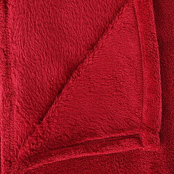 Atmosphera Plaid Microfibre - Rouge