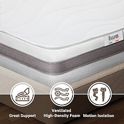 The White Stone Matelas 160x190 Ressorts Ensachés pas cher