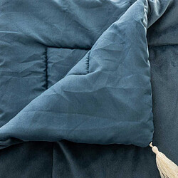 Atmosphera Édredon Velours Hiver Bleu