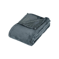 Atmosphera, Createur D'Interieur Atmosphera Plaid Microfibre - 125x150 cm - Bleu Orage