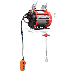 vidaXL Palan dâ€™Échafaudage 800 kg - 230 V pas cher