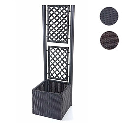 Mendler Jardinière avec Treillis - Polyrotin Anthracite