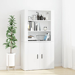 Buffet haut vidaXL - Blanc