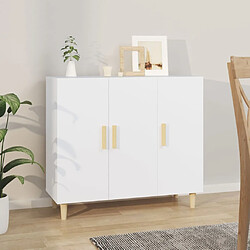 VidaXL Buffet blanc 90x34x80 cm