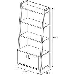 Avis The home deco factory Buffet bibliothèque - Marron