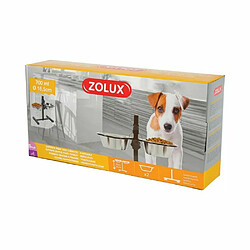 Acheter Zolux Support réglable avec 2 gamelles en inox pour chien - 0,7 L - Noir