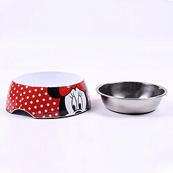 Disney Minnie Mouse Mangeoire Rouge Noir 180ml pas cher