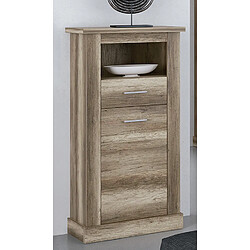 Pegane Buffet haut vaisselier - Chêne