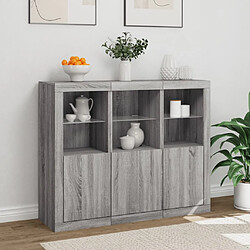 Acheter VIDAXL vidaXL Buffets LED 3 pcs Sonoma gris