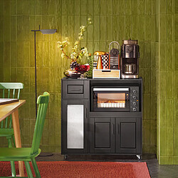 SoBuy Meuble micro-ondes FSB78-SCH - Gris