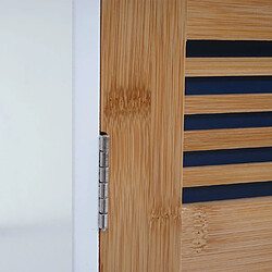 Decoshop26 armoire salle de bain bambou - Blanc pas cher