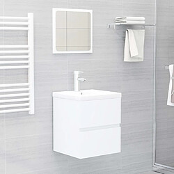 Avis VidaXL Armoire d'évier avec lavabo intégré - Blanc