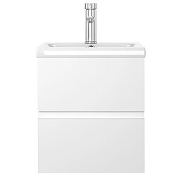 Acheter VidaXL Armoire d'évier avec lavabo intégré - Blanc