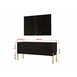 Avis 3xeliving Meuble TV rectangulaire - Noir mat