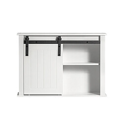 SoBuy BZR71-W - Blanc, Gris