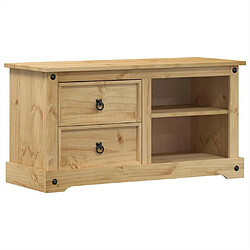 vidaXL Meuble TV Corona 100x40x52 cm bois de pin massif